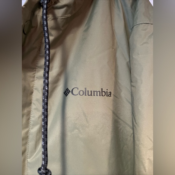 Columbia Cedar Cliff Insulated Jacket Mens XL Stone Green Hood Waterproof Hunt - Picture 4 of 15